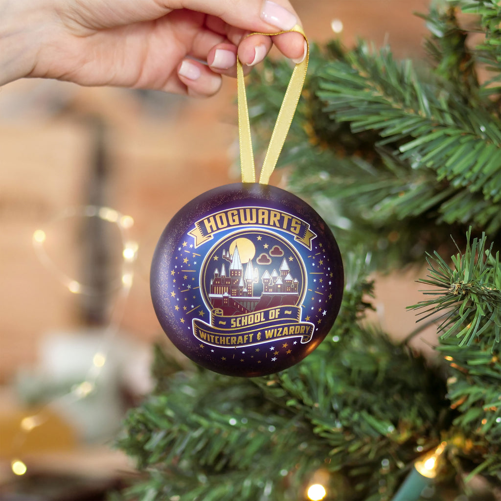 Productafbeelding Harry Potter - Zweinstein School of Witchcraft Kerstbal met Ketting