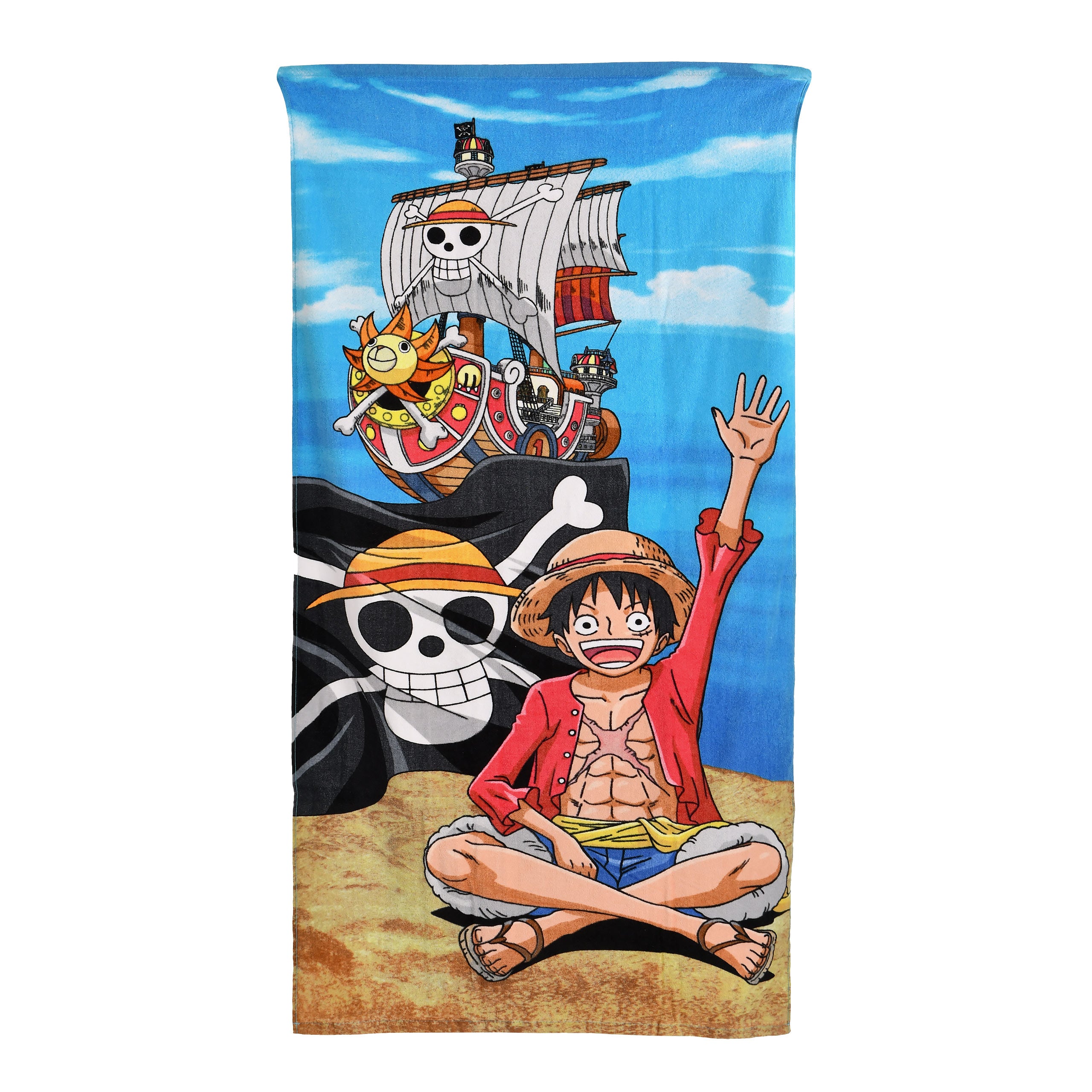Productafbeelding One Piece - Luffy & Thousand Sunny Strandlaken