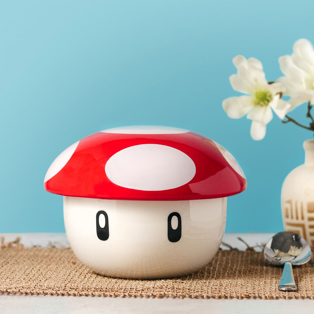Productafbeelding Super Mushroom Kom met Deksel voor Super Mario Fans
