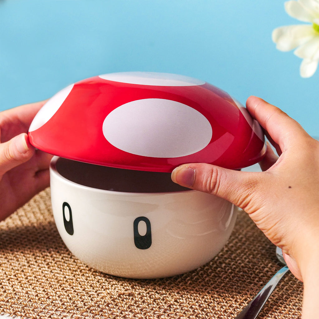 Productafbeelding Super Mushroom Kom met Deksel voor Super Mario Fans