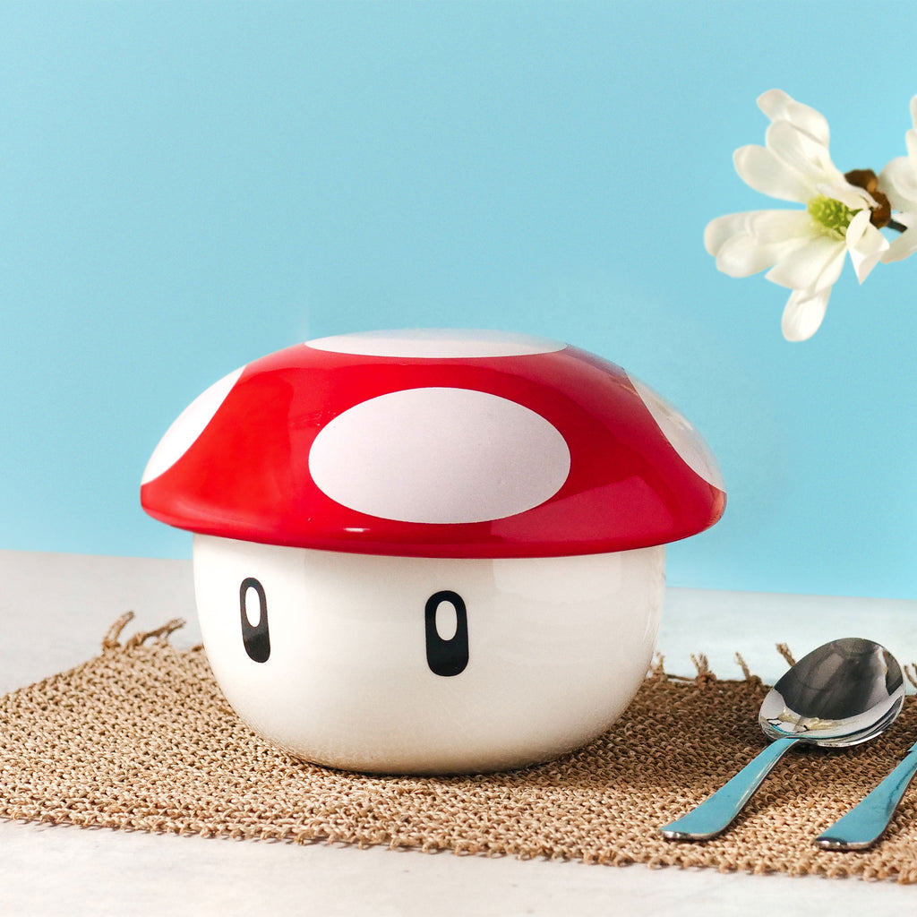 Productafbeelding Super Mushroom Kom met Deksel voor Super Mario Fans