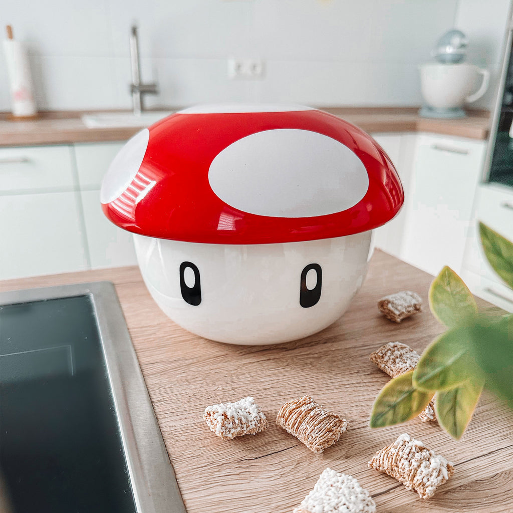 Productafbeelding Super Mushroom Kom met Deksel voor Super Mario Fans