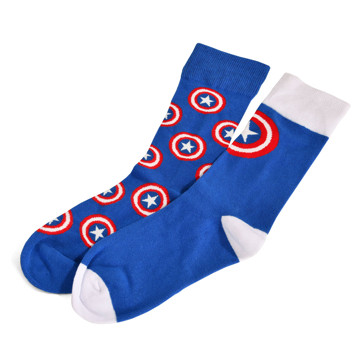 Productafbeelding Captain America - Shield Logo Sokken 2 Paar Set Blauw