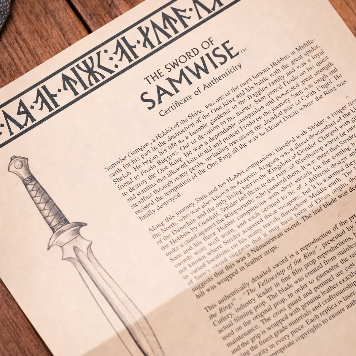 Productafbeelding In de Ban van de Ring - Samwise Gamgee Zwaard 1:1