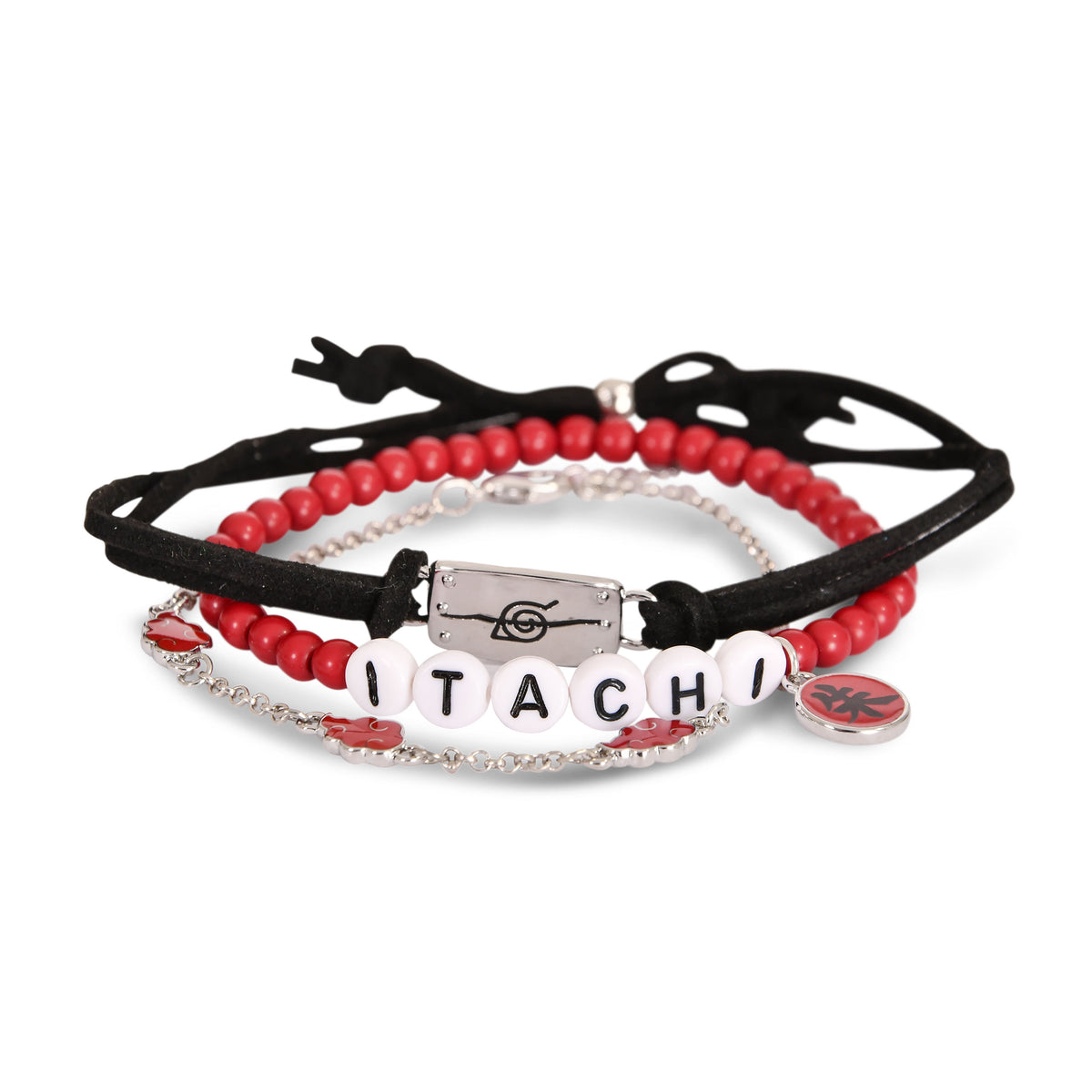 Productafbeelding Naruto Shippuden - Akatsuki Armbanden 3-delige set