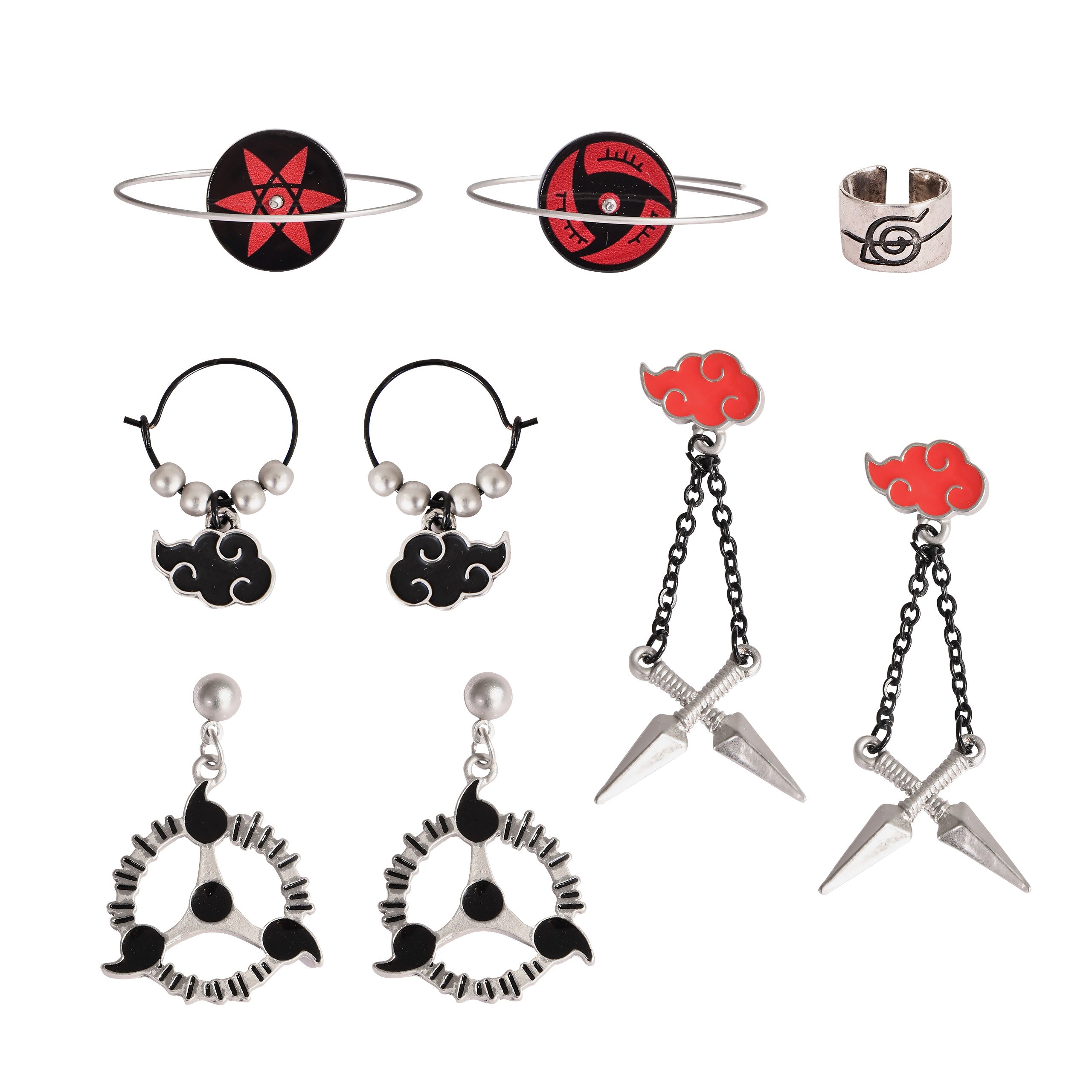 Productafbeelding Naruto Shippuden - Icons Oorbellen 4-delig set