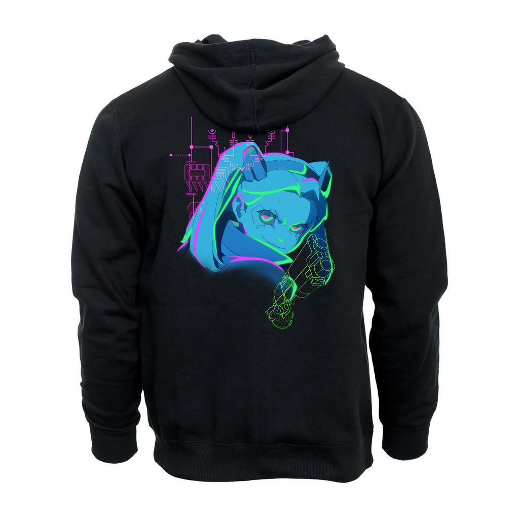 Productafbeelding Cyberpunk Edgerunners - Rebecca Neon Hoodie zwart