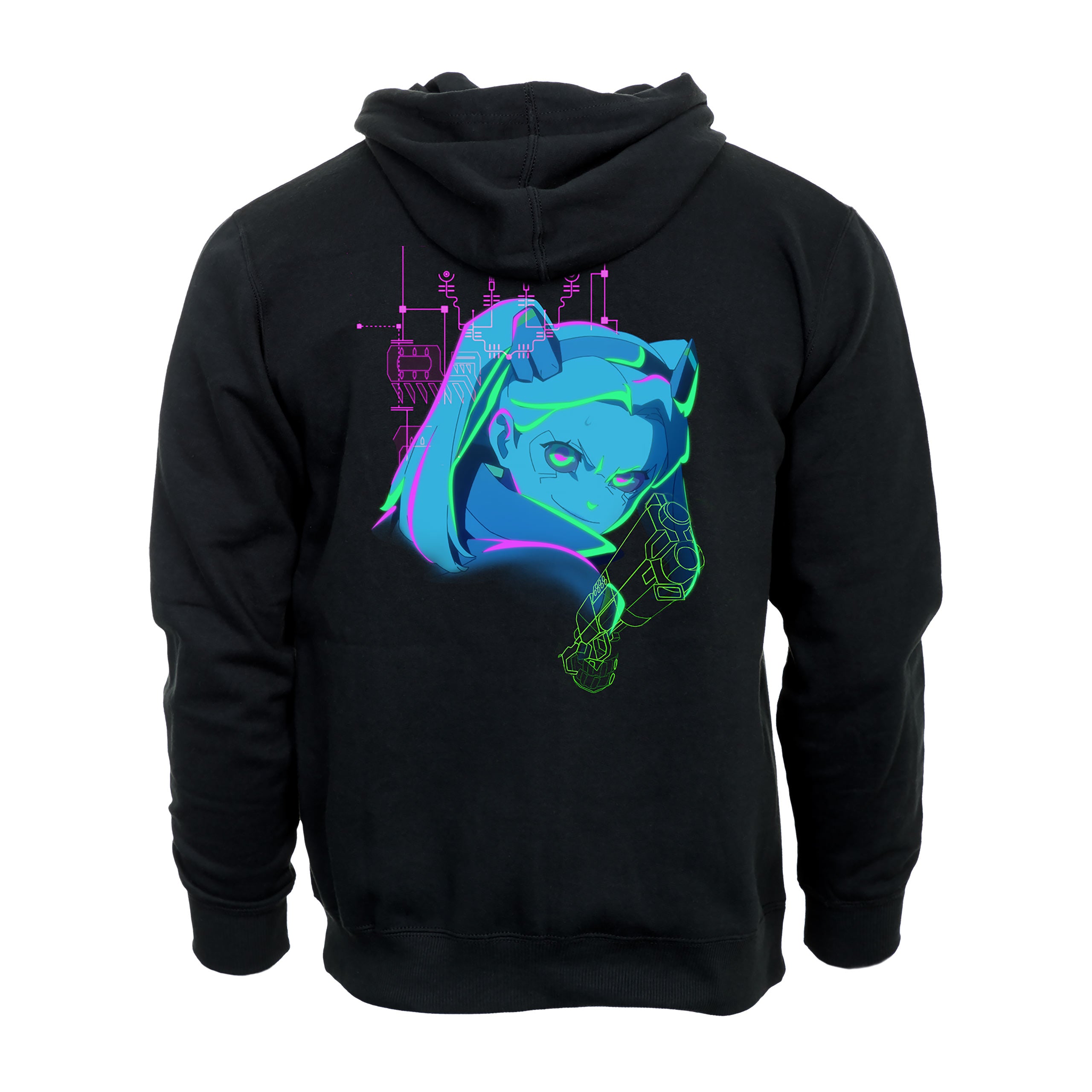 Productafbeelding Cyberpunk Edgerunners - Rebecca Neon Hoodie zwart