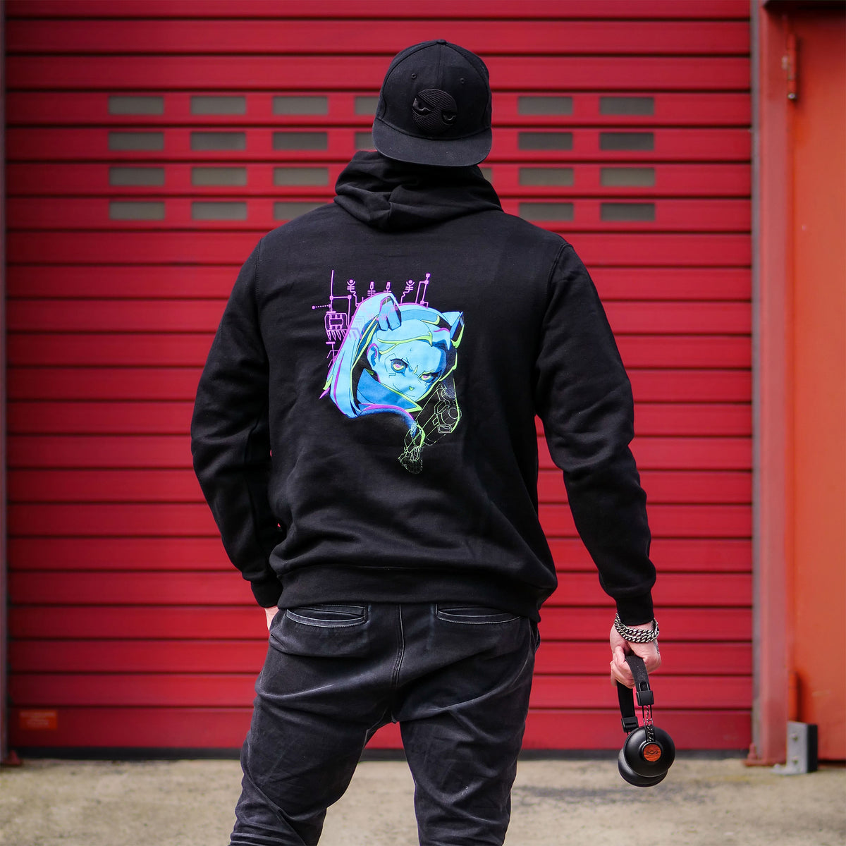 Productafbeelding Cyberpunk Edgerunners - Rebecca Neon Hoodie zwart