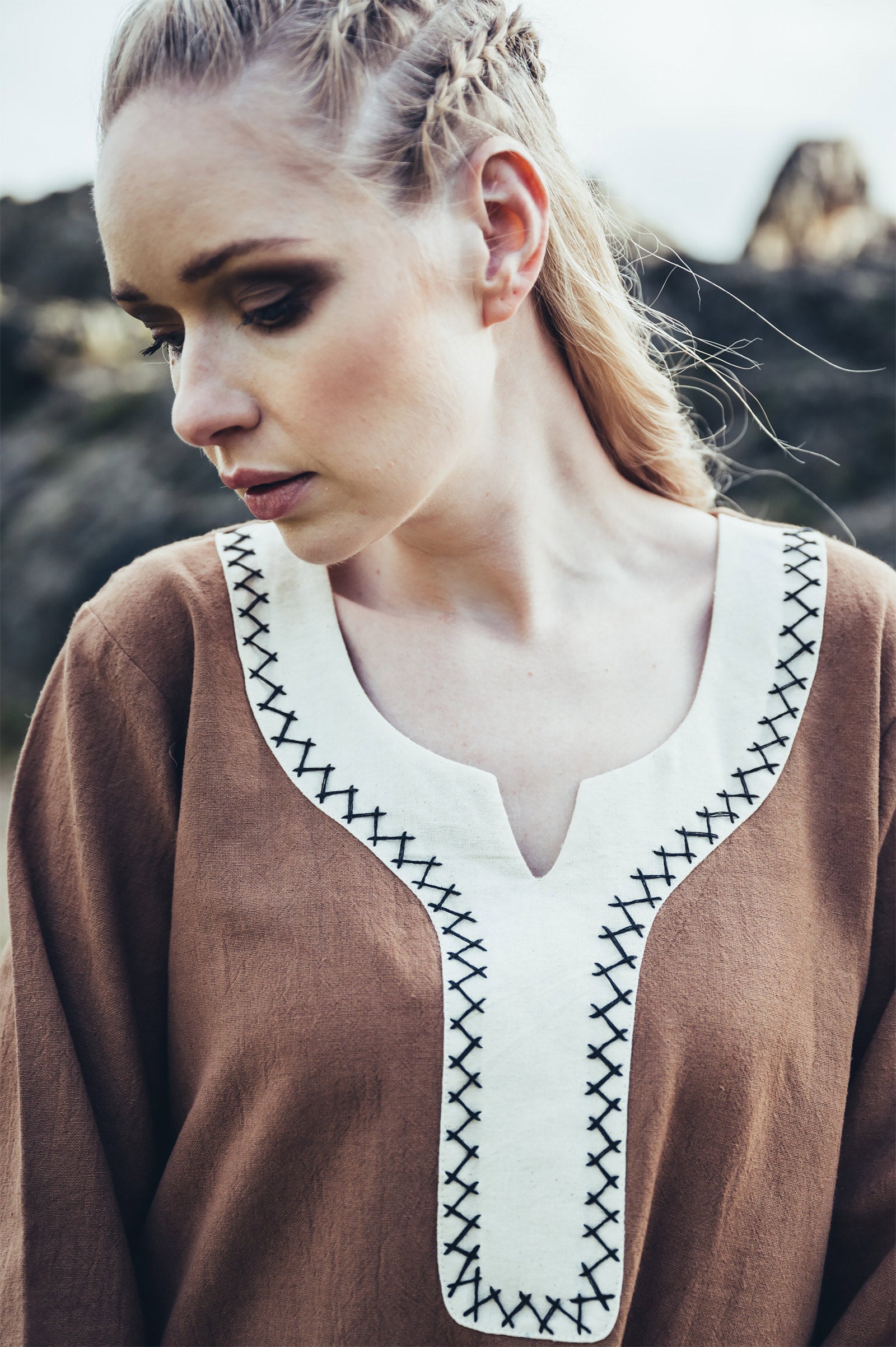 Productafbeelding Middeleeuws Jurk Freya Zand