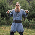 Productafbeelding Middeleeuwse tuniek Erik blauw-grijs