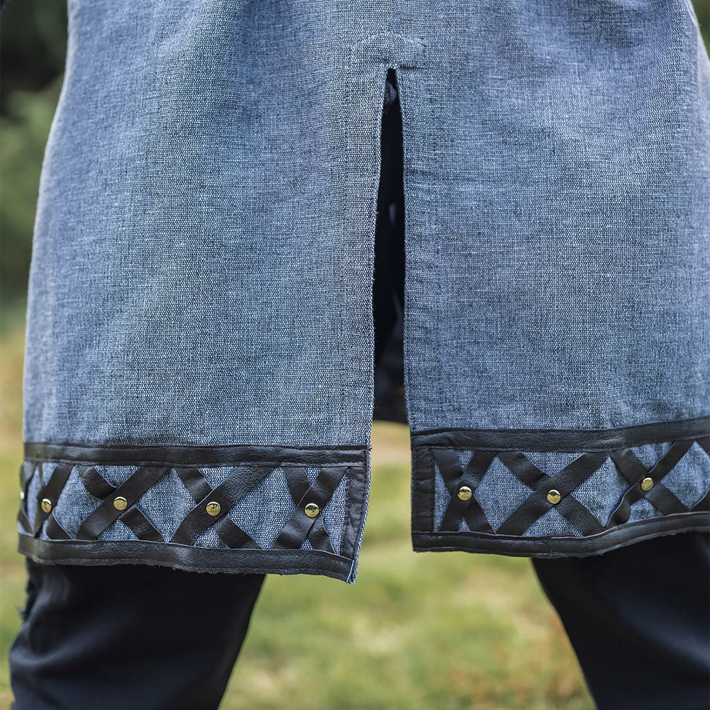 Productafbeelding Middeleeuwse tuniek Erik blauw-grijs