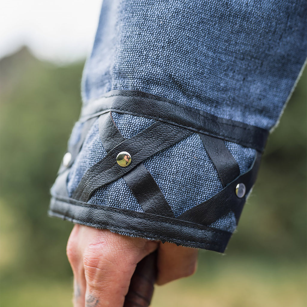 Productafbeelding Middeleeuwse tuniek Erik blauw-grijs