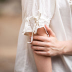 Productafbeelding Middeleeuwse Korte Mouw Blouse Vera Beige