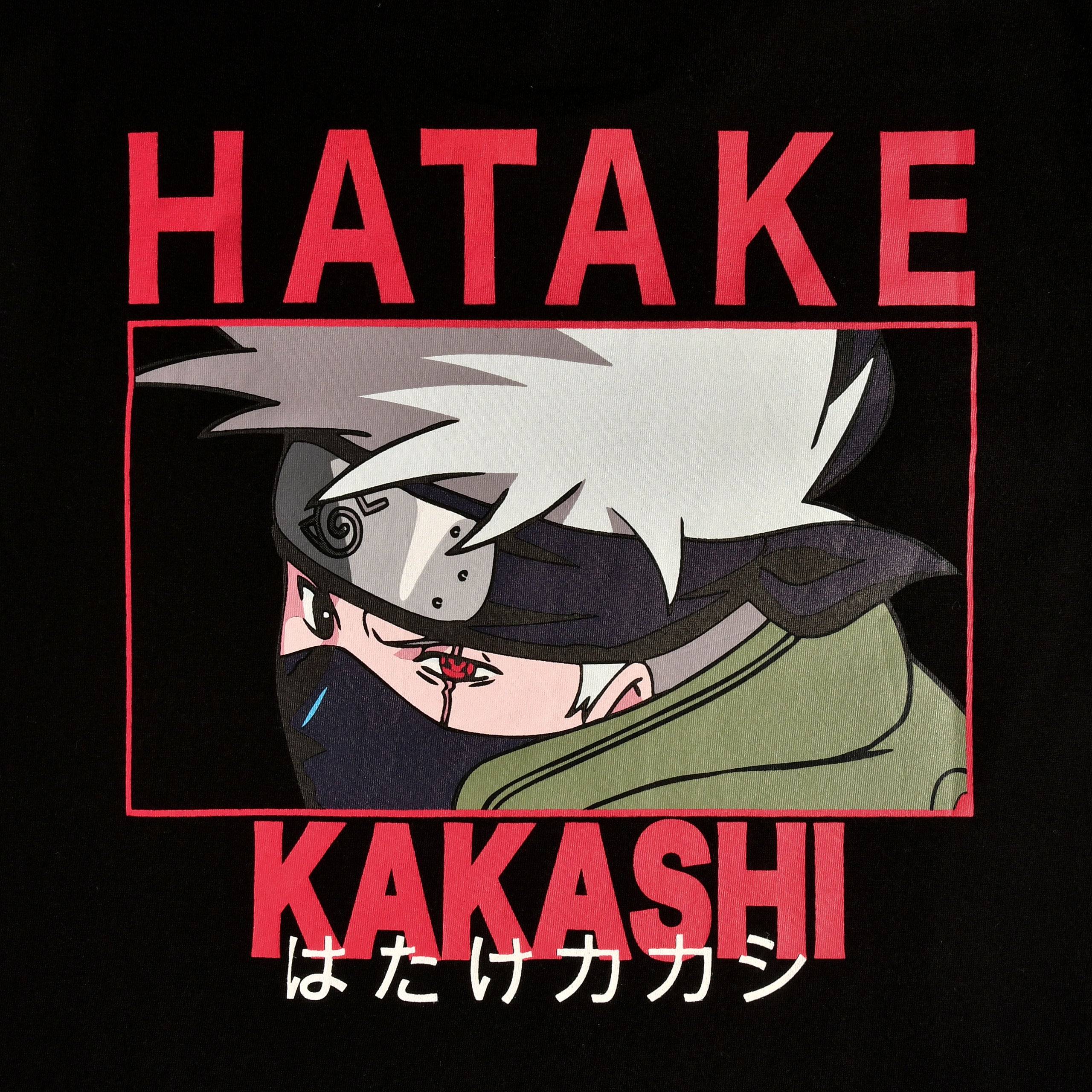 Productafbeelding Naruto - Kakashi Hatake Poster T-Shirt Zwart
