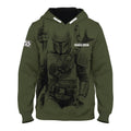 Product image Mando Hoodie Kids Green - Star Wars The Mandalorian