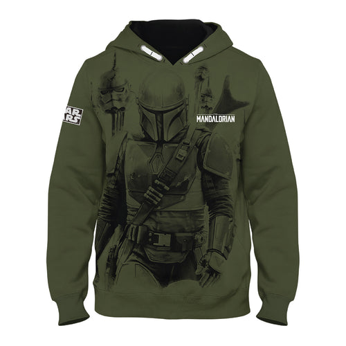 Productafbeelding Mando Hoodie Kinderen Groen - Star Wars The Mandalorian