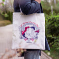Productafbeelding Ariël - We Mermaid for Each Other jute tas wit