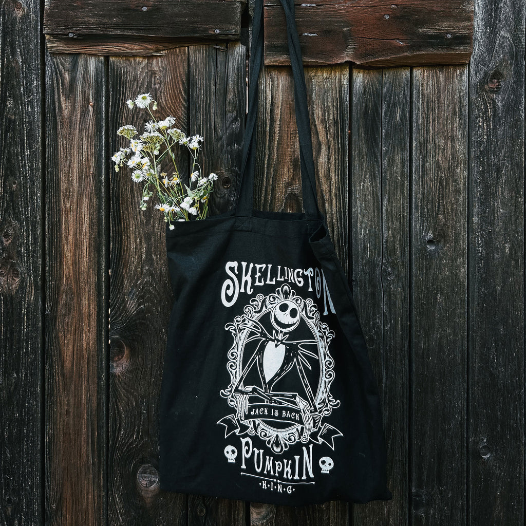Productafbeelding Nightmare Before Christmas - Skellington Pompoen Jute Tas Zwart