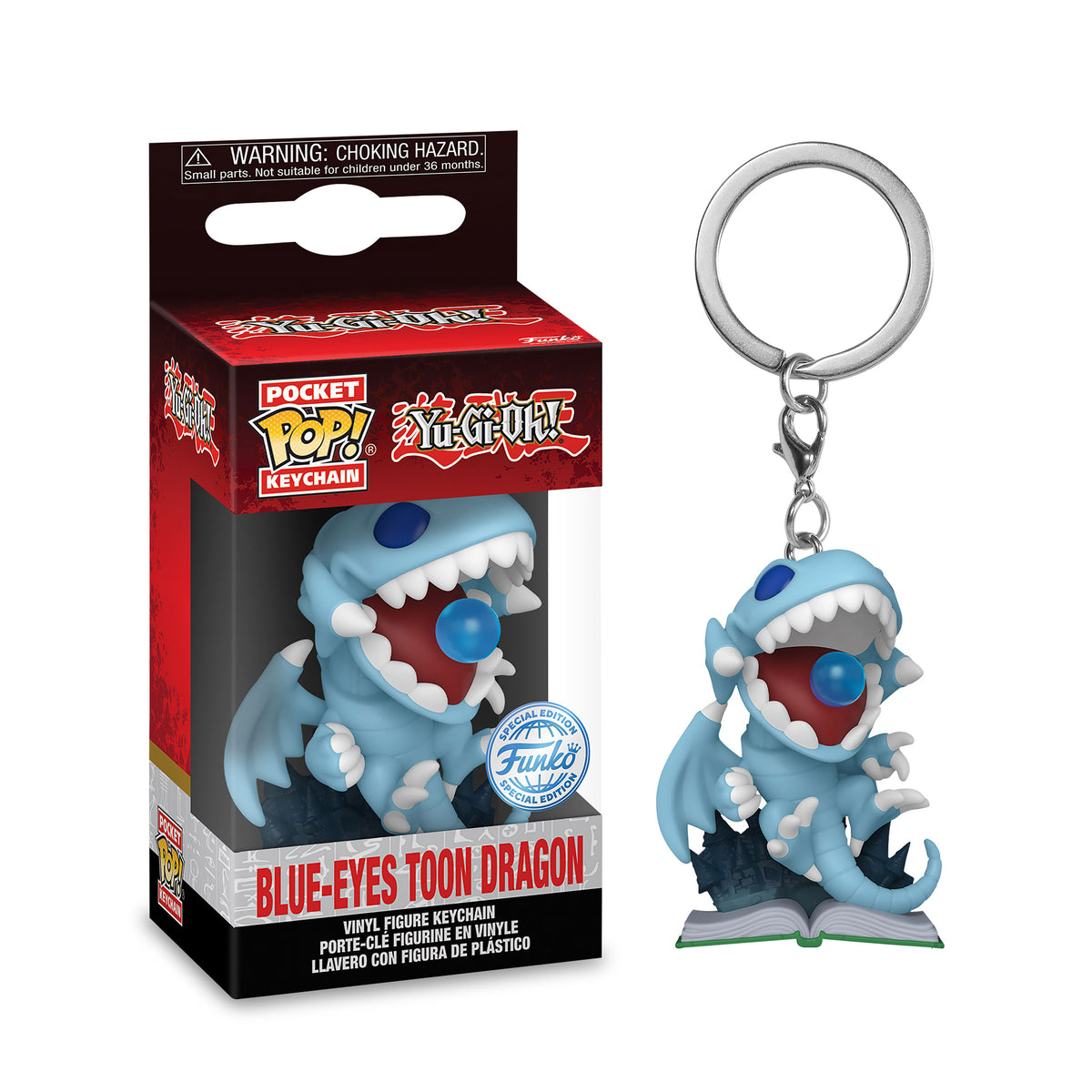 Productafbeelding Yu-Gi-Oh! - Blue-Eyes Toon Draak Funko Pop Sleutelhanger