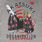 Productafbeelding Naruto Shippuden - Akatsuki Organisatie T-Shirt grijs