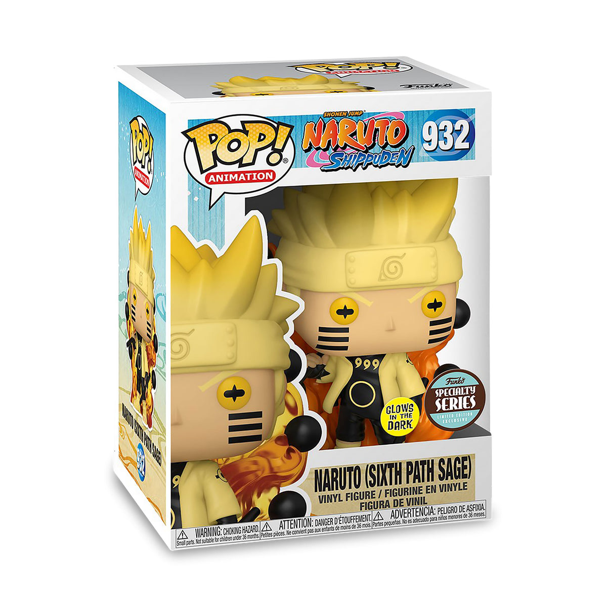 Productafbeelding Naruto Shippuden - Naruto Sixth Path Sage Glow in the Dark Funko Pop Figuur