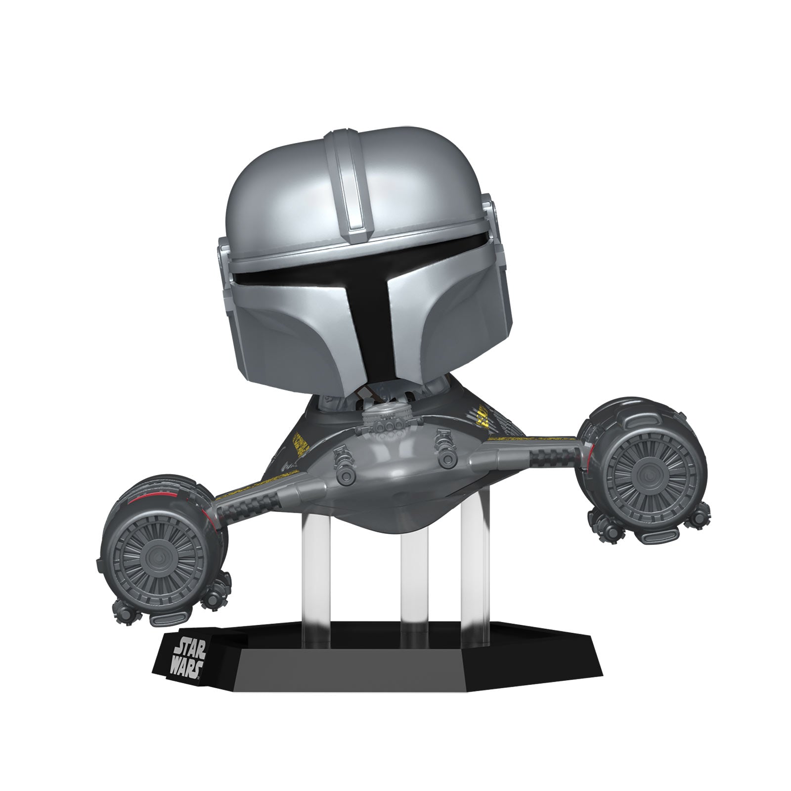 Productafbeelding Mandalorian in N1 Starfighter Funko Pop Bobblehead Figuur - Star Wars The Mandalorian