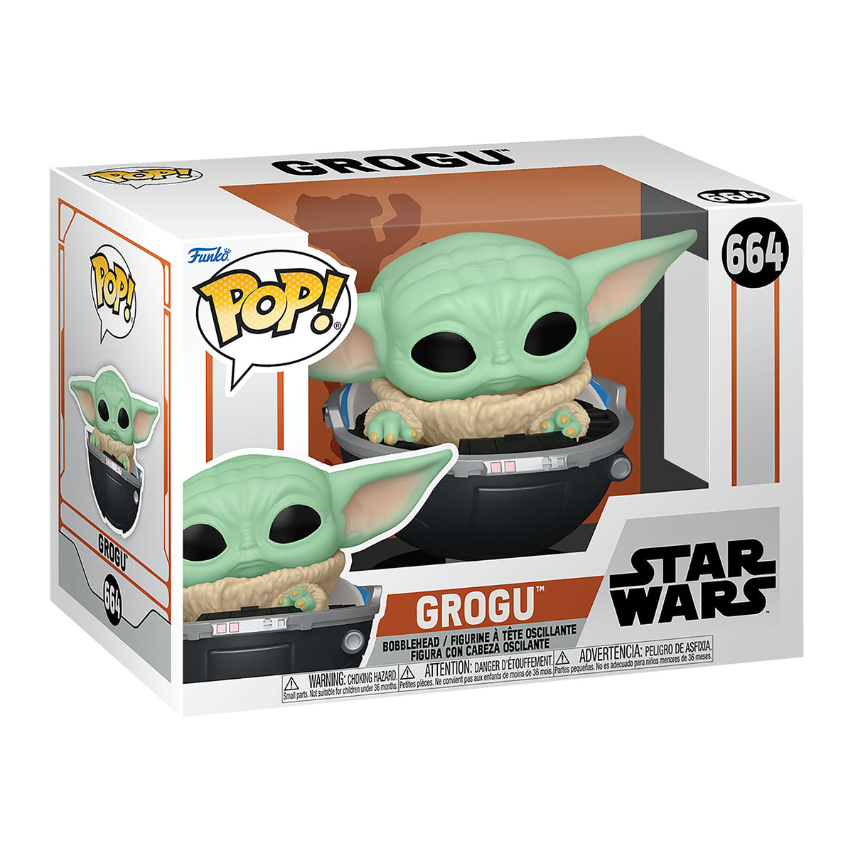 Productafbeelding Grogu in Kinderwagen Funko Pop Bobblehead Figuur - Star Wars The Mandalorian