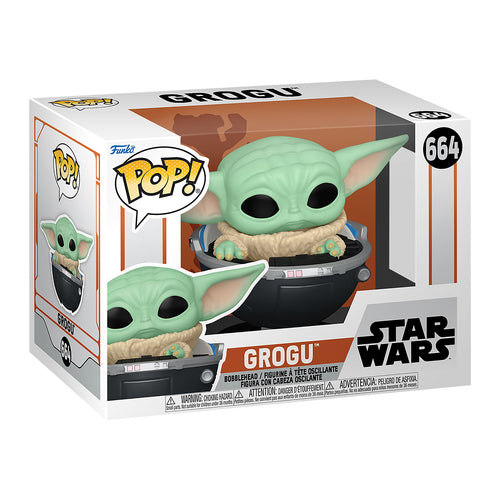Productafbeelding Grogu in Kinderwagen Funko Pop Bobblehead Figuur - Star Wars The Mandalorian