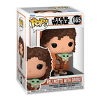 Productafbeelding Peli Motto met Grogu Funko Pop Bobblehead Figuur - Star Wars The Mandalorian
