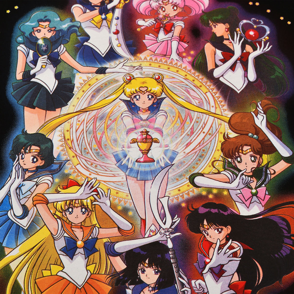Productafbeelding Sailor Moon - Crew T-shirt zwart