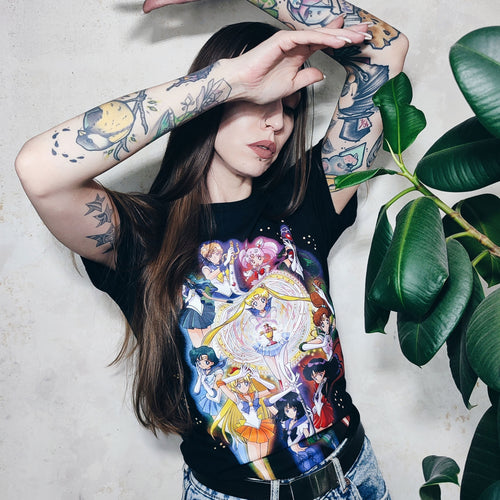 Productafbeelding Sailor Moon - Crew T-shirt zwart