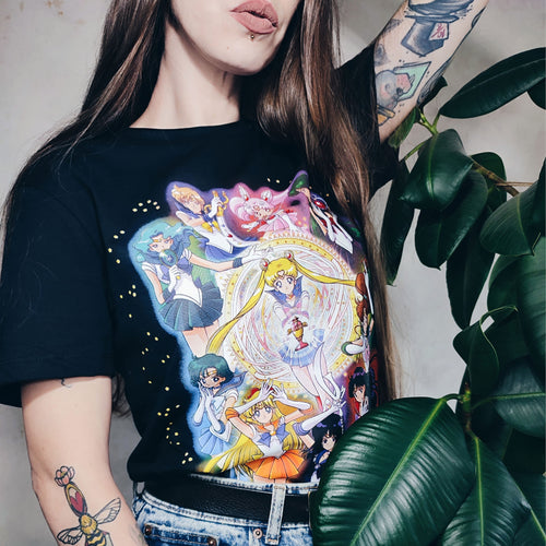 Productafbeelding Sailor Moon - Crew T-shirt zwart