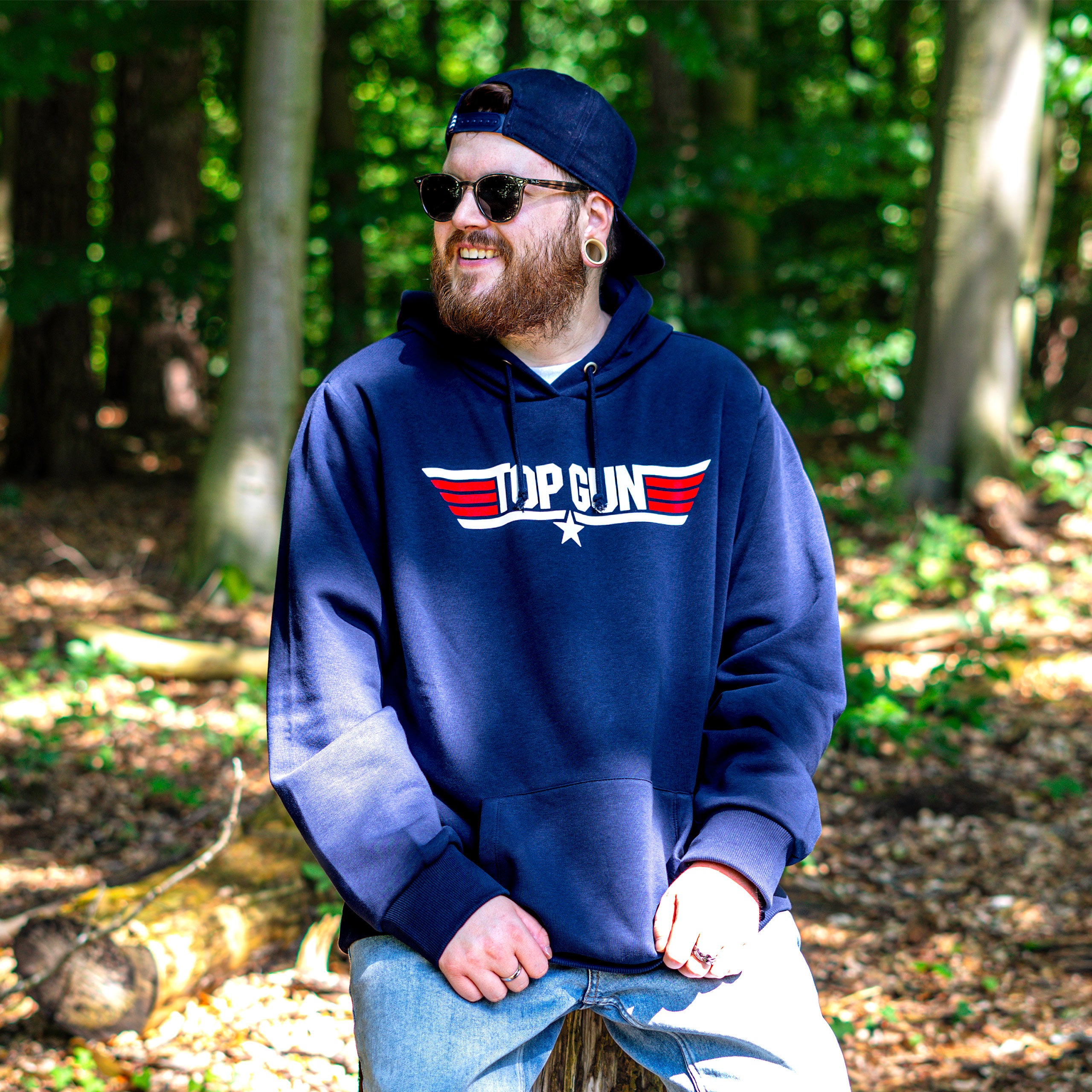 Productafbeelding Top Gun - Logo Hoodie Blauw