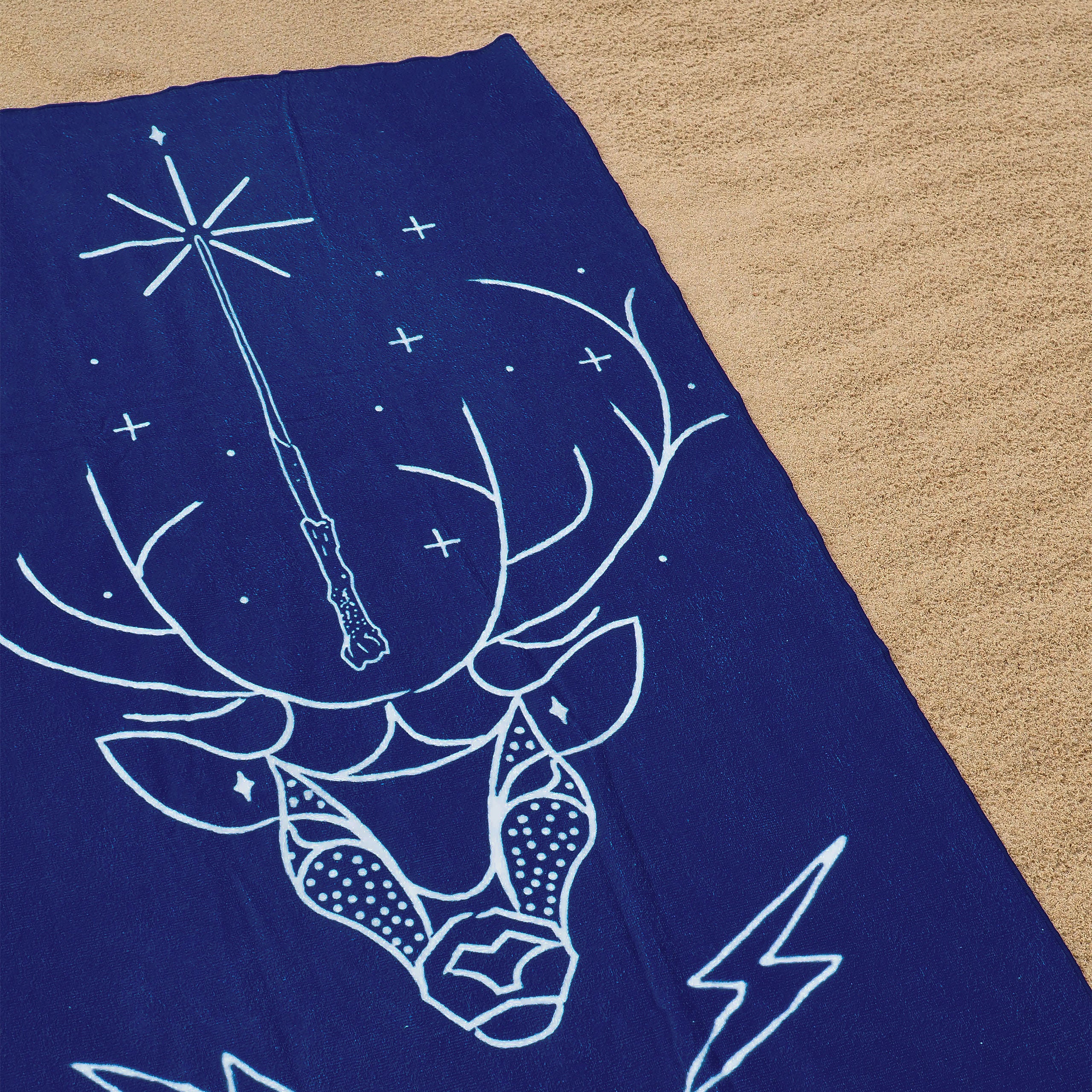 Productafbeelding Expecto Patronum handdoek blauw - Harry Potter