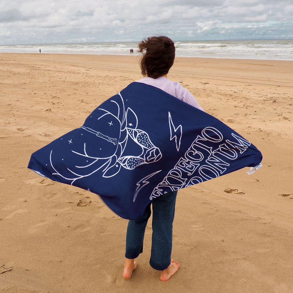 Productafbeelding Expecto Patronum handdoek blauw - Harry Potter