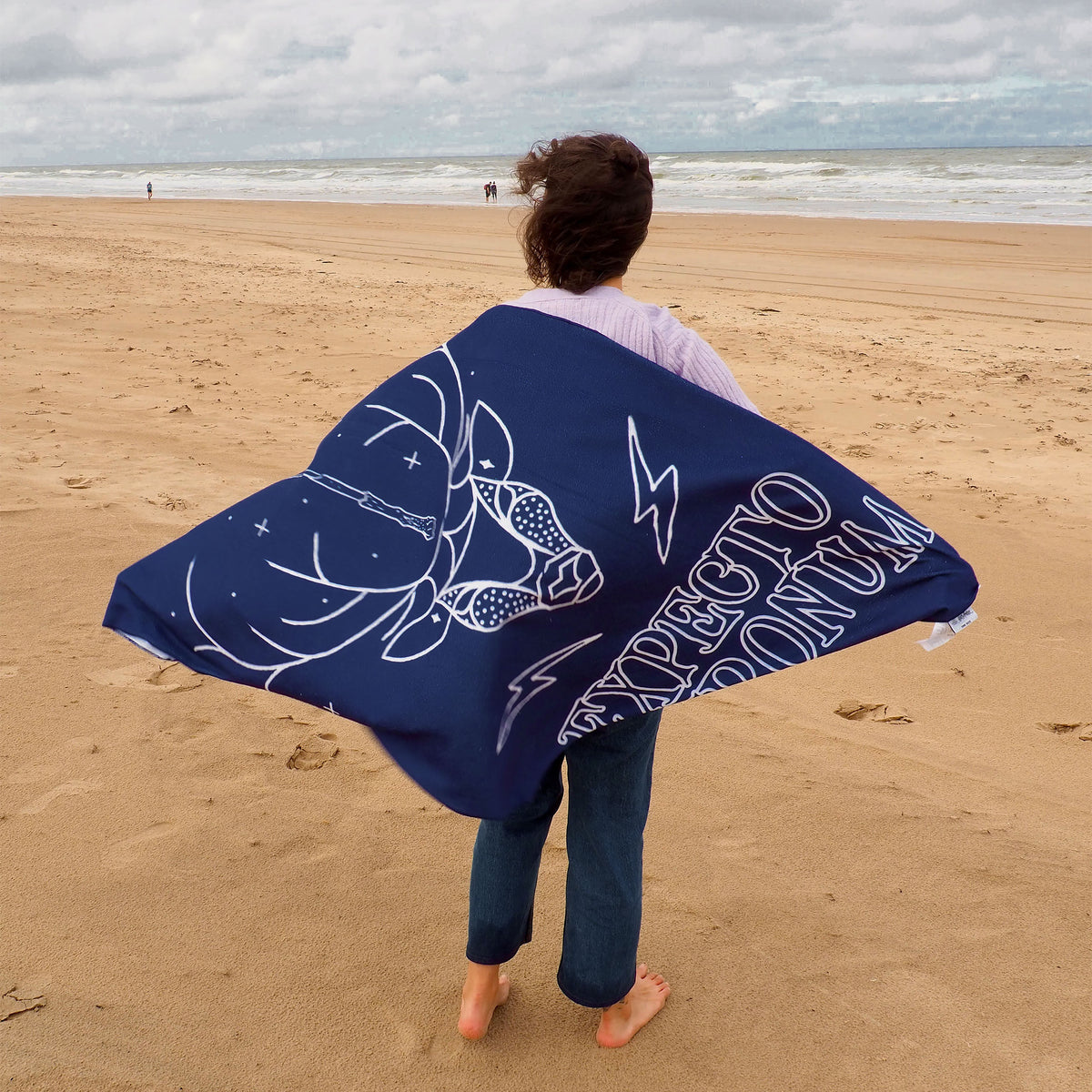 Productafbeelding Expecto Patronum handdoek blauw - Harry Potter
