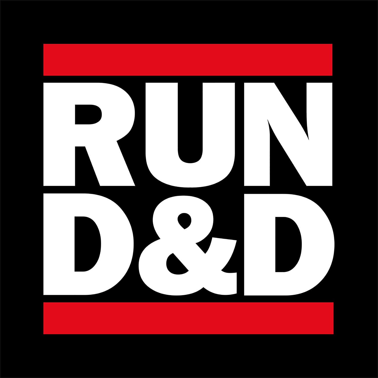 Productafbeelding Run D&D T-shirt zwart voor Dungeons & Dragons fans