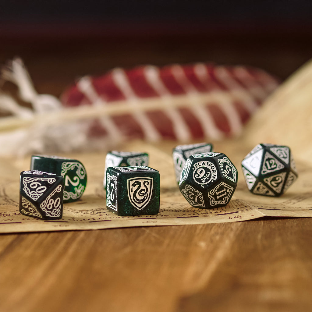 Productafbeelding Harry Potter - Slytherin RPG Dobbelstenen Set 7dlg Groen
