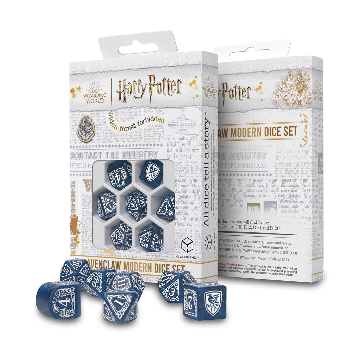 Productafbeelding Harry Potter - Ravenclaw RPG Dobbelsteen Set 7st blauw