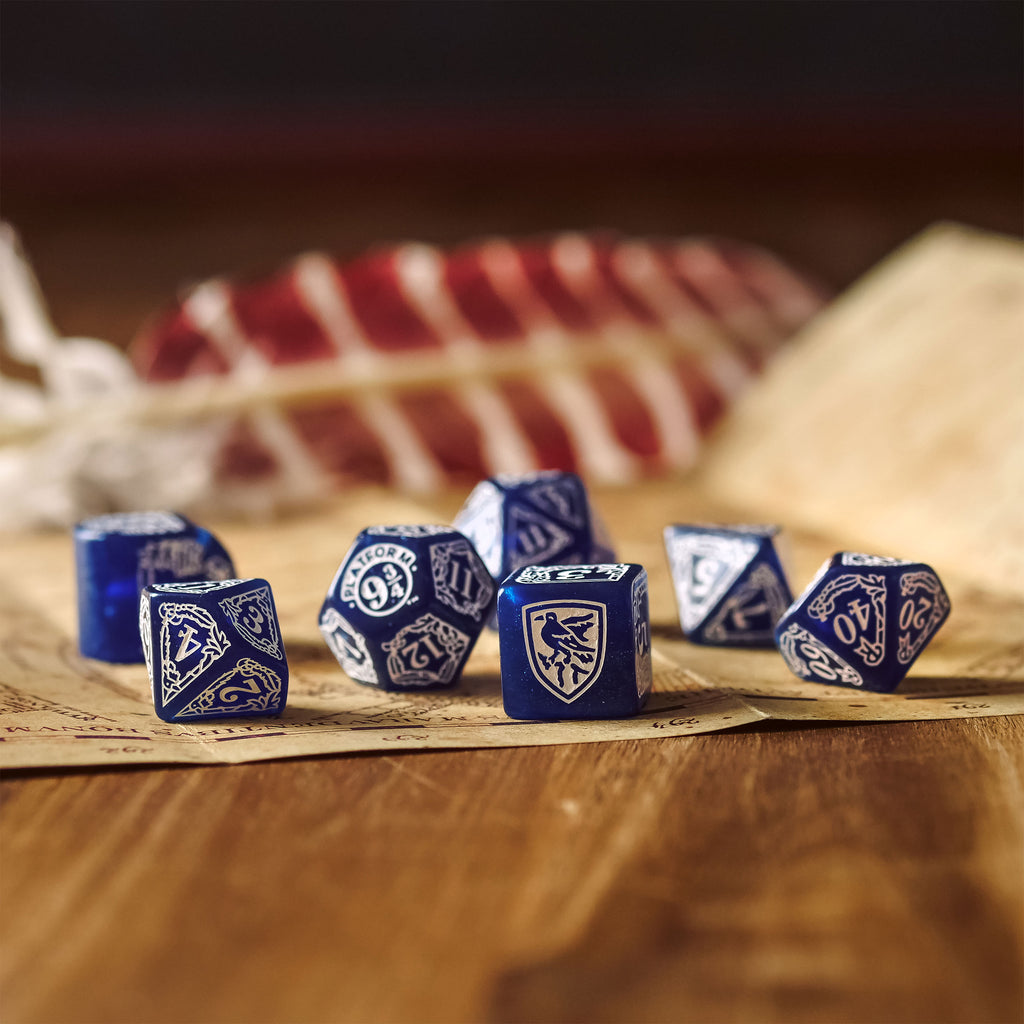 Productafbeelding Harry Potter - Ravenclaw RPG Dobbelsteen Set 7st blauw