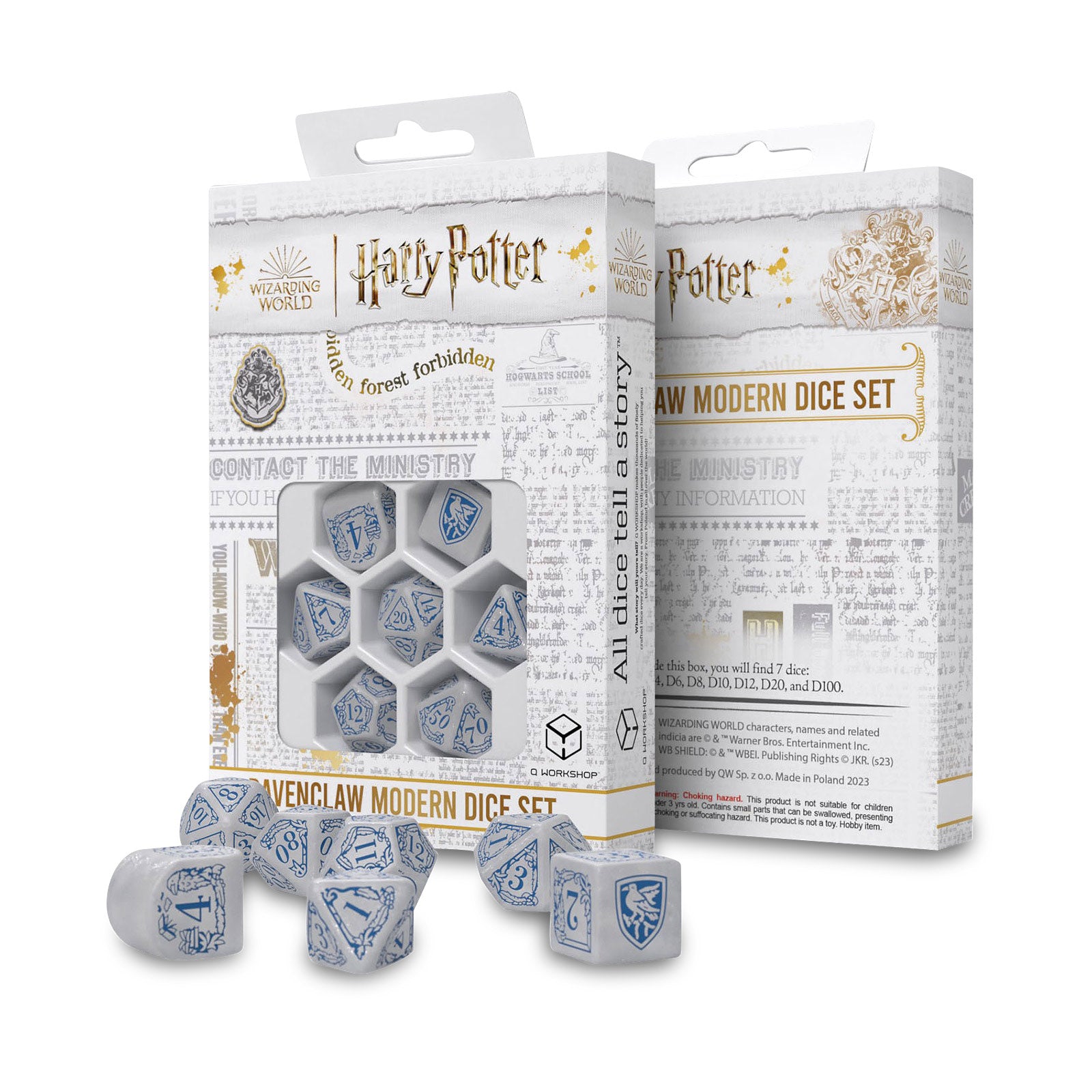 Productafbeelding Harry Potter - Ravenclaw RPG Dobbelsteen Set 7st wit