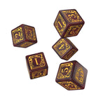 Productafbeelding Harry Potter - Griffoendor RPG Dobbelset 5-delig met Dobbelzak Rood