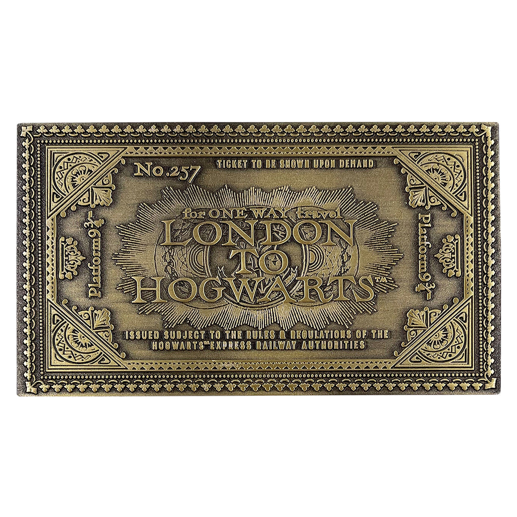 Productafbeelding Harry Potter - Hogwarts Express antiek ticket-replica (beperkte oplage)