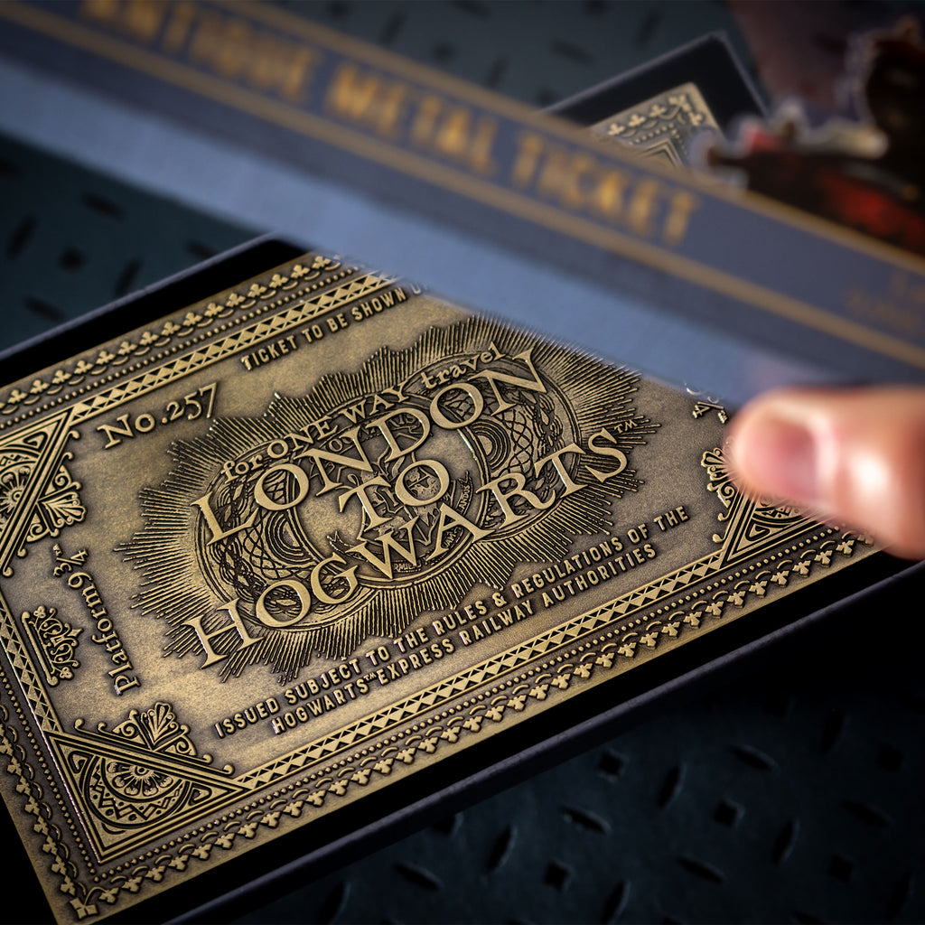 Productafbeelding Harry Potter - Hogwarts Express antiek ticket-replica (beperkte oplage)