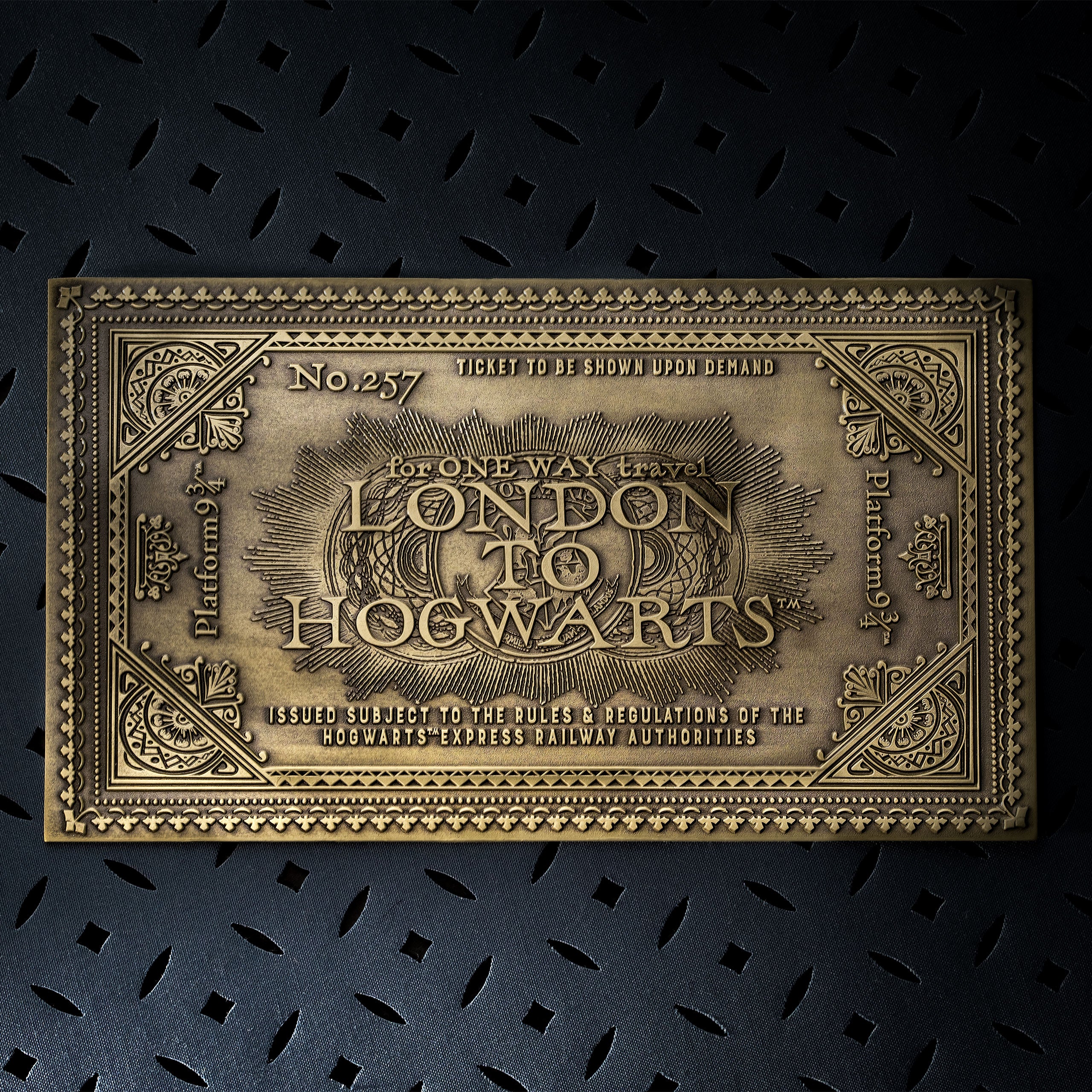 Productafbeelding Harry Potter - Hogwarts Express antiek ticket-replica (beperkte oplage)