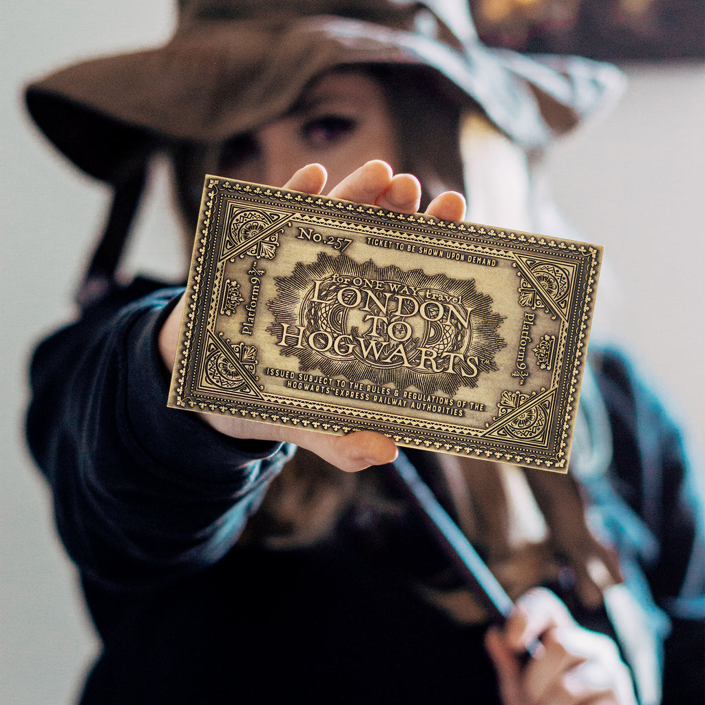 Productafbeelding Harry Potter - Hogwarts Express antiek ticket-replica (beperkte oplage)