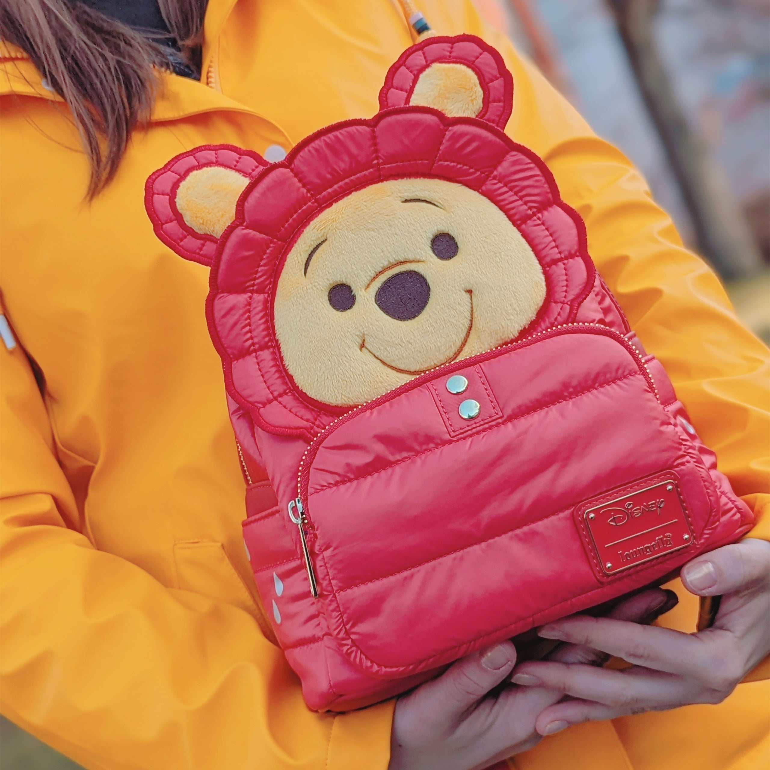 Productafbeelding Winnie de Poeh - Puffer Jacket Cosplay Mini Rugzak Rood