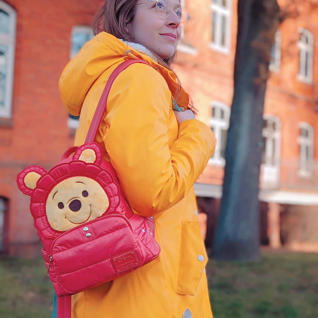 Productafbeelding Winnie de Poeh - Puffer Jacket Cosplay Mini Rugzak Rood