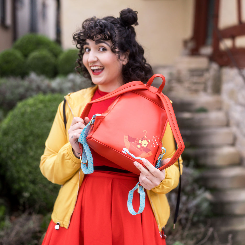 Productafbeelding Winnie de Poeh - Puffer Jacket Cosplay Mini Rugzak Rood
